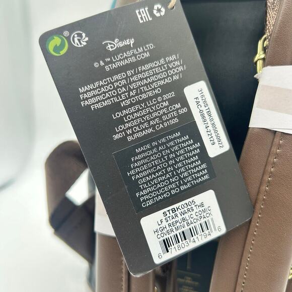 Disney Star Wars Loungefly The High Republic Comic‎ Cover Mini Backpack NEW - Picture 15 of 15